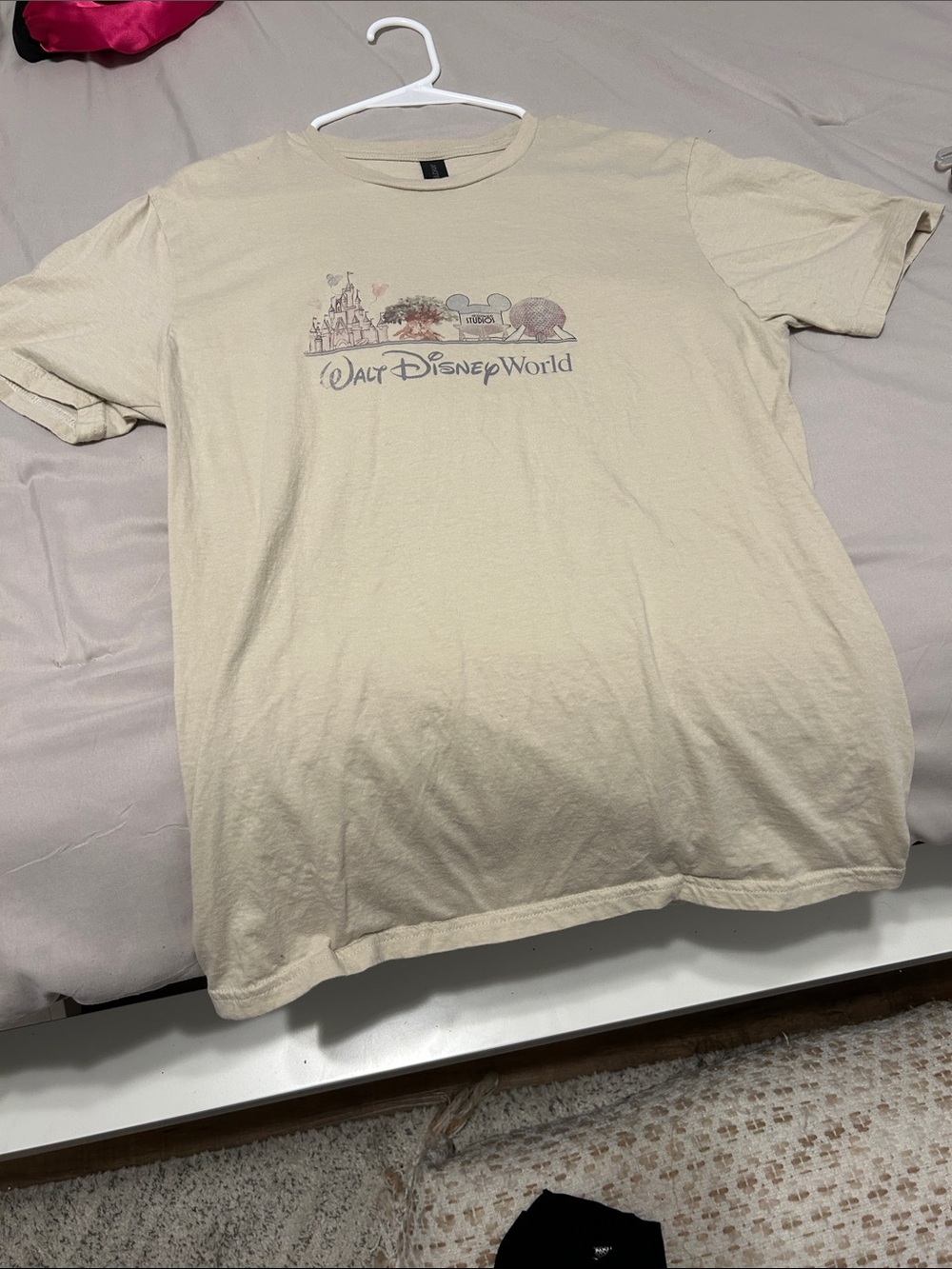 Disney Women’s  Light Beige Walt Disney World Graphic Tee